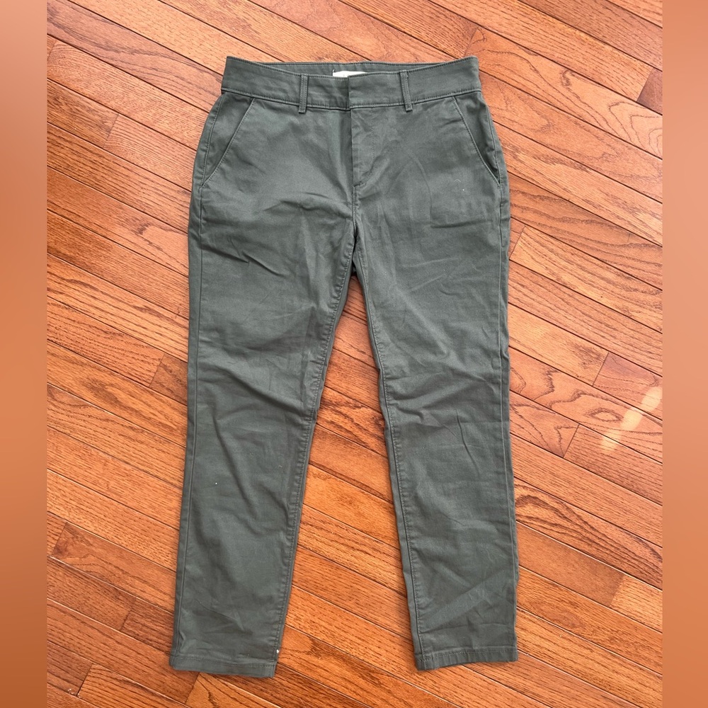 LOFT sage green chinos, NWT